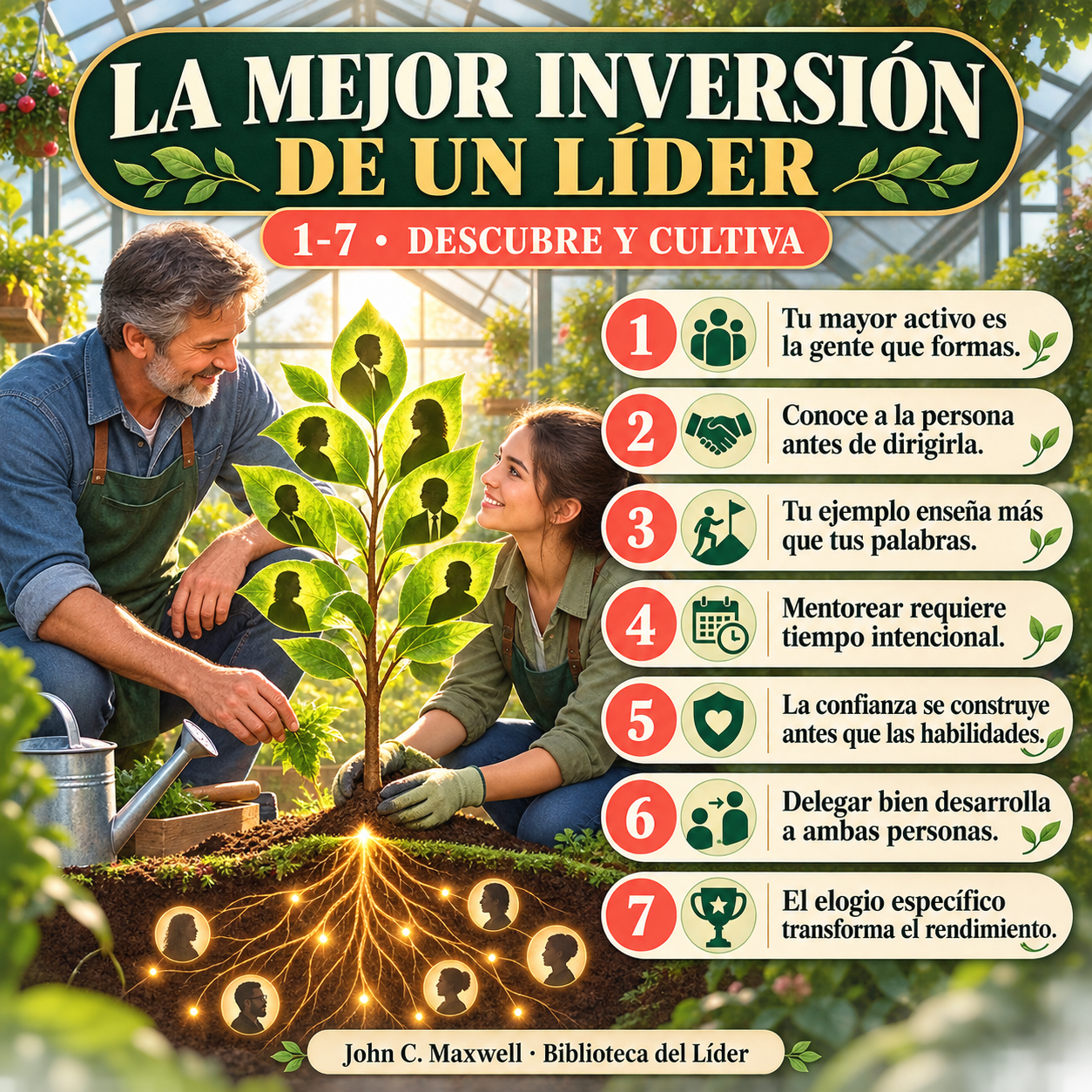 Infografía existente: La mejor inversión de un líder
